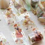 Adorable Collection of Beautiful Washi Tape, Various Designs, 50 mm x 2m