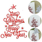 Versatile Merry Christmas and Happy New Year Words  Metal Cutting Die