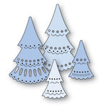 Beautiful Christmas Tree Selection Metal Cutting Dies, Size on Photo