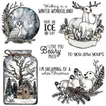 Dreaming of a White Christmas Transparent Stamps, Stamp and Die Set (please order items separately)