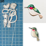 Gorgeous Hummingbird Metal Cutting Die, Size on Photo