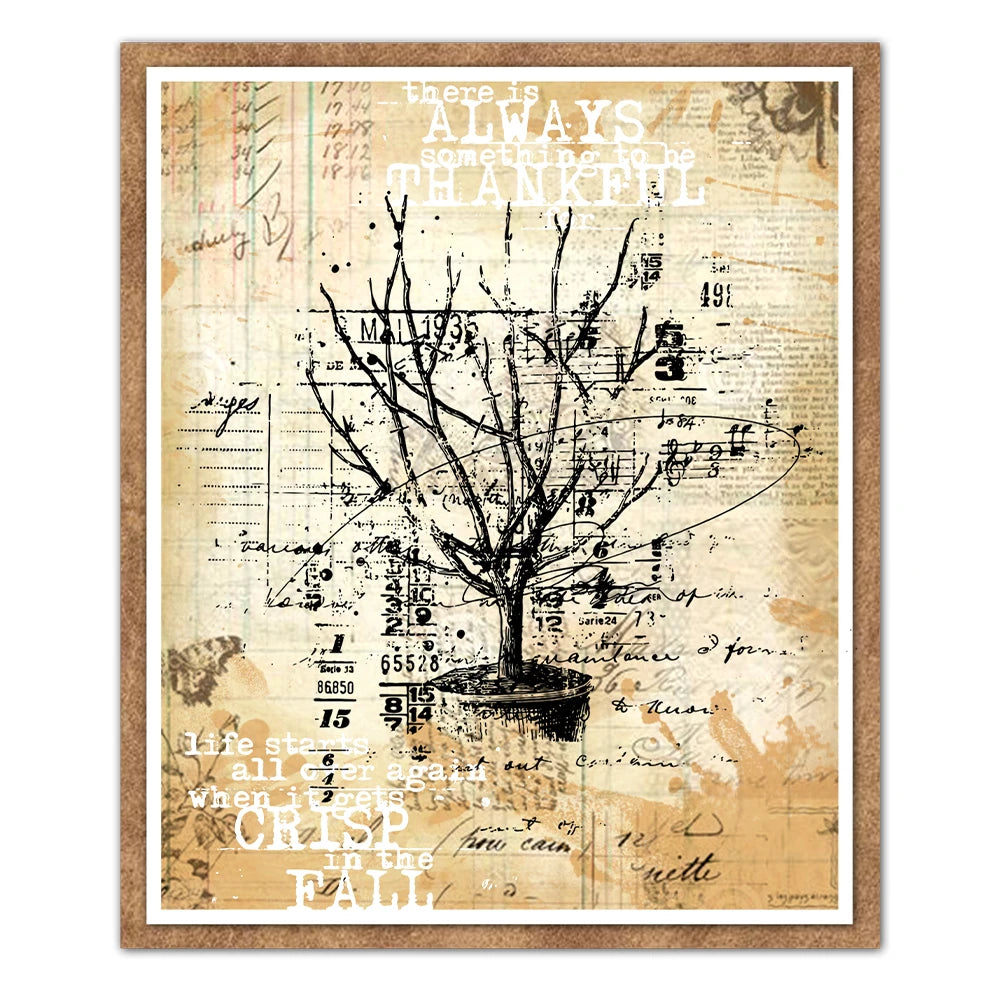 Stunning Stark Autumn Tree Transparent Stamps