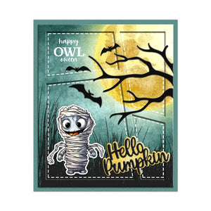 Comical Halloween Characters Transparent Stamps, Stamp and Die Set (please order items separately)