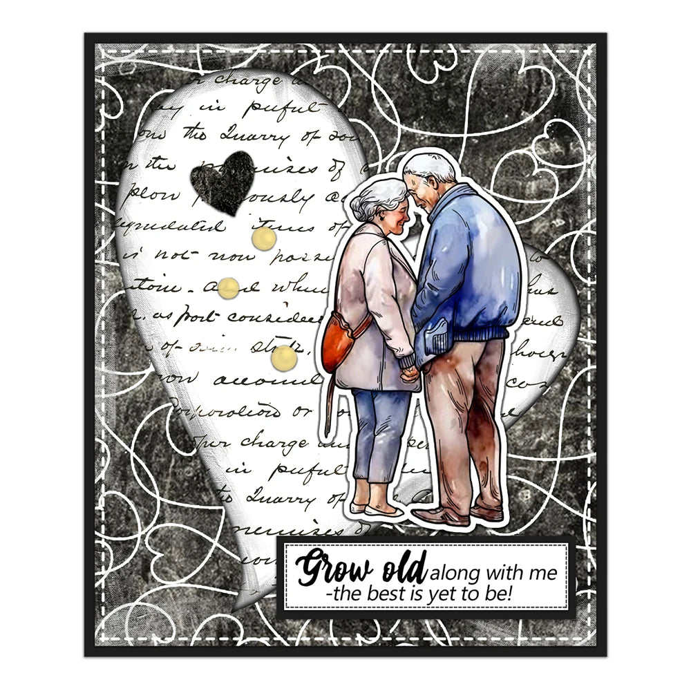 Lovely Couple Together Forever Transparent Stamps