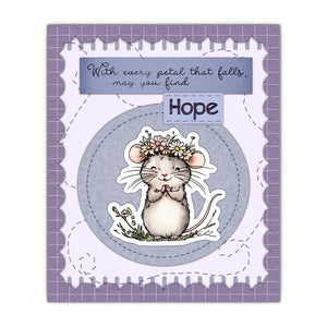 Gorgeous Little Mice Saying Lovely Prayers Transparent Stamps