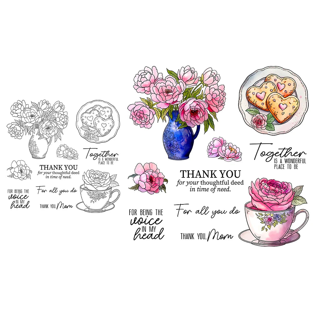 Gorgeous "For All You Do" Transparent Stamps