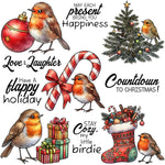 Beautiful Robin's Christmas Countdown Transparent Stamps, Dies, Stamp and Die Set (please order items separately)