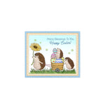 Adorable Hedgehogs Feeling "Egg-Cited" For The Easter Egg Hunt Transparent Stamps