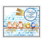 Beautiful Birdies Sending Kind Sentiments Transparent Stamps, Stamp and Die Set (please order items separately)