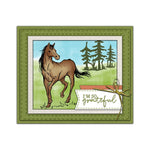 Horse Friends Transparent Stamps, Stamp and Die Set (please order items separately)