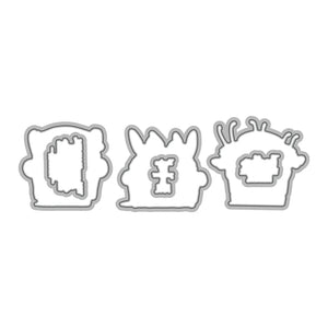 Sweet Besties Forever Transparent Stamps, Dies, Stamp and Die Set (please order items separately)