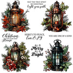 Gorgeous Christmas Lanterns Transparent Stamps, Stamp and Die Set (please order items separately)