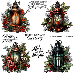 Gorgeous Christmas Lanterns Transparent Stamps