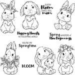 Cute Spring Whispers Of New Beginnings Transparent Stamps, Dies, Stamp and Die Set (please order items separately)