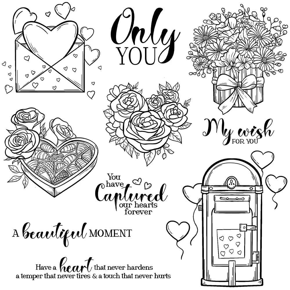 Gorgeous My Wish For You Transparent Stamps