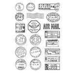 Versatile and Cute Postmarks Transparent Stamps, 17.5 cm x 11.4 cm/6.9 inch x 4.5 inch