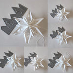 Beautiful and Versatile Christmas Star-Shaped Metal Cutting Dies, Various Designs, Size on Photos