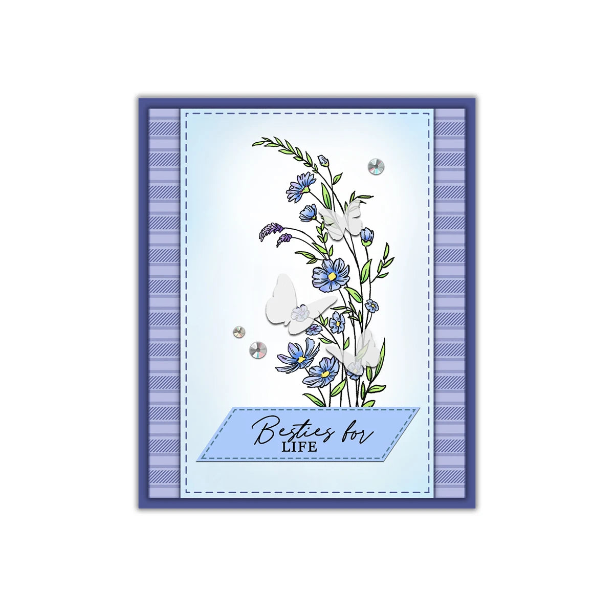 Heartfelt Sentiments and Beautiful Floral Display Transparent Stamps/Dies (please order items separately)