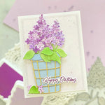 Loveable Lilac Plants Metal Cutting Dies, Size on Photo