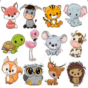 Sweet Little Animals Transparent Stamps, Stamp and Die Set (please order items separately)