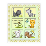 Sweet Little Kitties Sending Lovely Wishes Transparent Stamps/Dies (please order items separately)