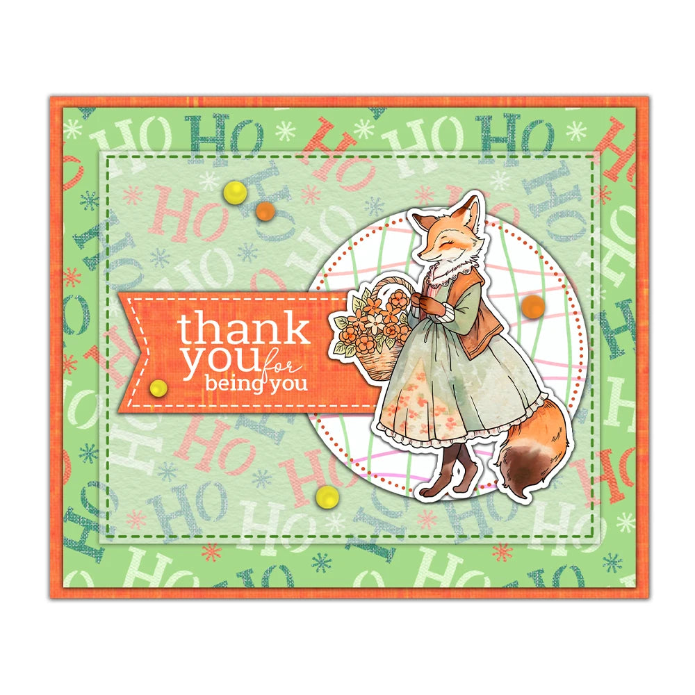 Adorable Animals Thinking About You Transparent Stamps, Stamp and Die Set (please order items separately)