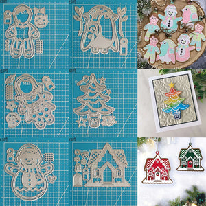 Festive Christmas Selection Of Metal Cutting Dies, Variety of Designs, Size on Photos