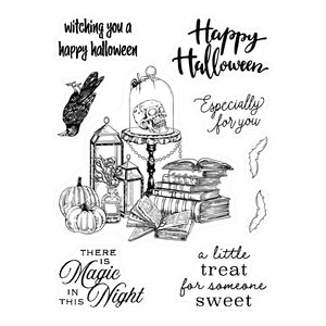 Eerie Halloween Magic Transparent Stamps, Stamp and Die Set (please order items separately)