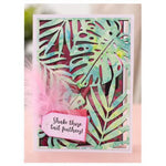 Delightful Flamingo/Leafy Designs Metal Cutting Dies, Size on Photos