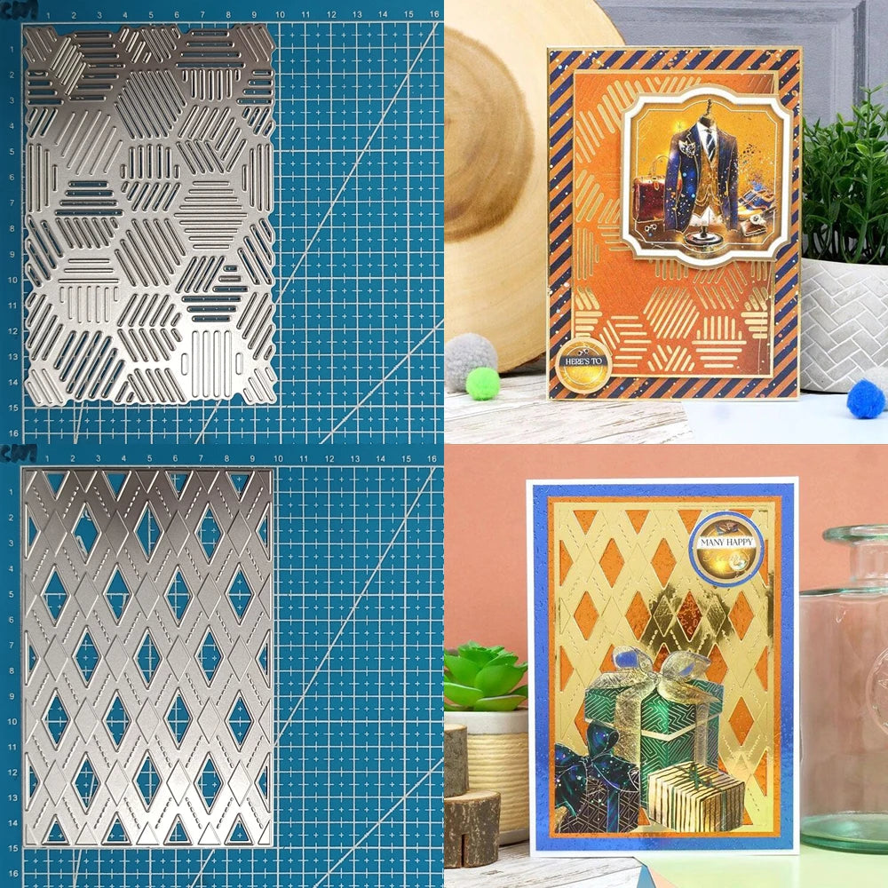 Beautiful and Versatile Background Frames Metal Cutting Dies, Various Designs, Size on Photo