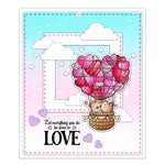 Beautiful Up Up and Away Transparent Stamps, Stamp and Die Set (please order items separately)