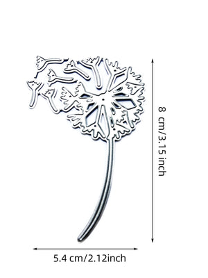 Exquisite and Delicate Dandelion Metal Cutting Die, 8 cm x 5.4 cm/3.15 in x 2.12 in