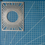 Ray of Brilliant Sunshine Frame Metal Cutting Die, Size on Photo