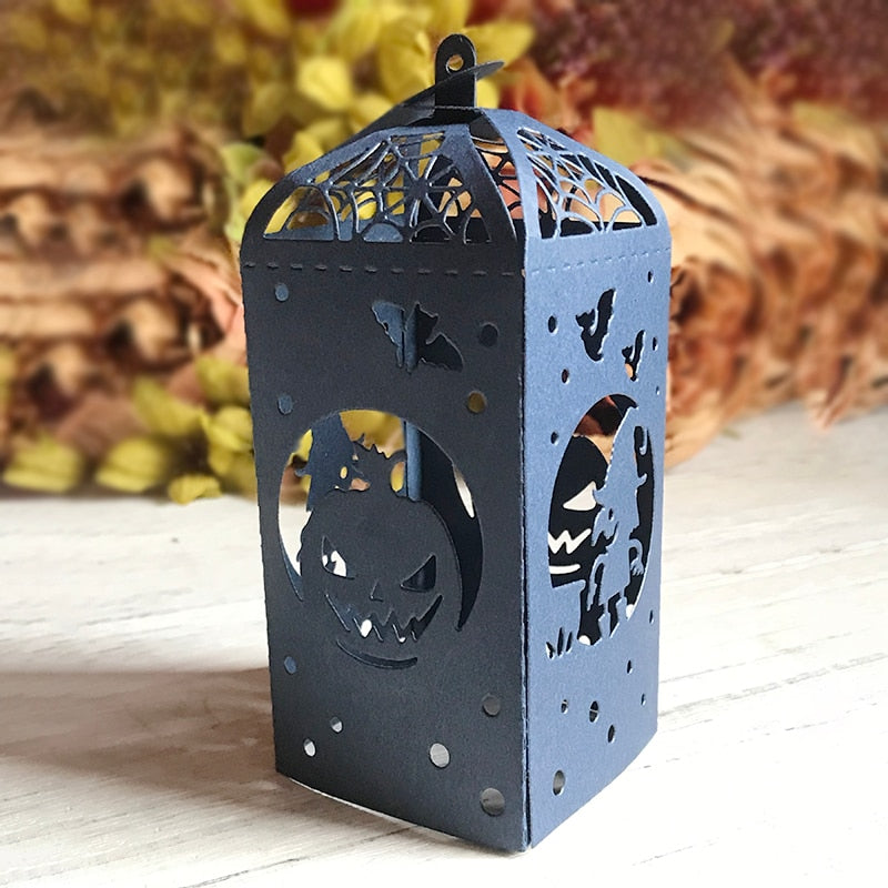 Halloween Spooky Lantern-Style Metal Cutting Dies, Two Designs, Size on Photo (please order items separately)