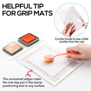 Versatile Photopolymer Grip Mat – Sticky Craft Mat for Stamp Positioning/Cardstock Stabilisation