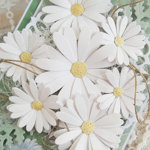 Delightful Daisies Metal Cutting Dies, Size on Photo