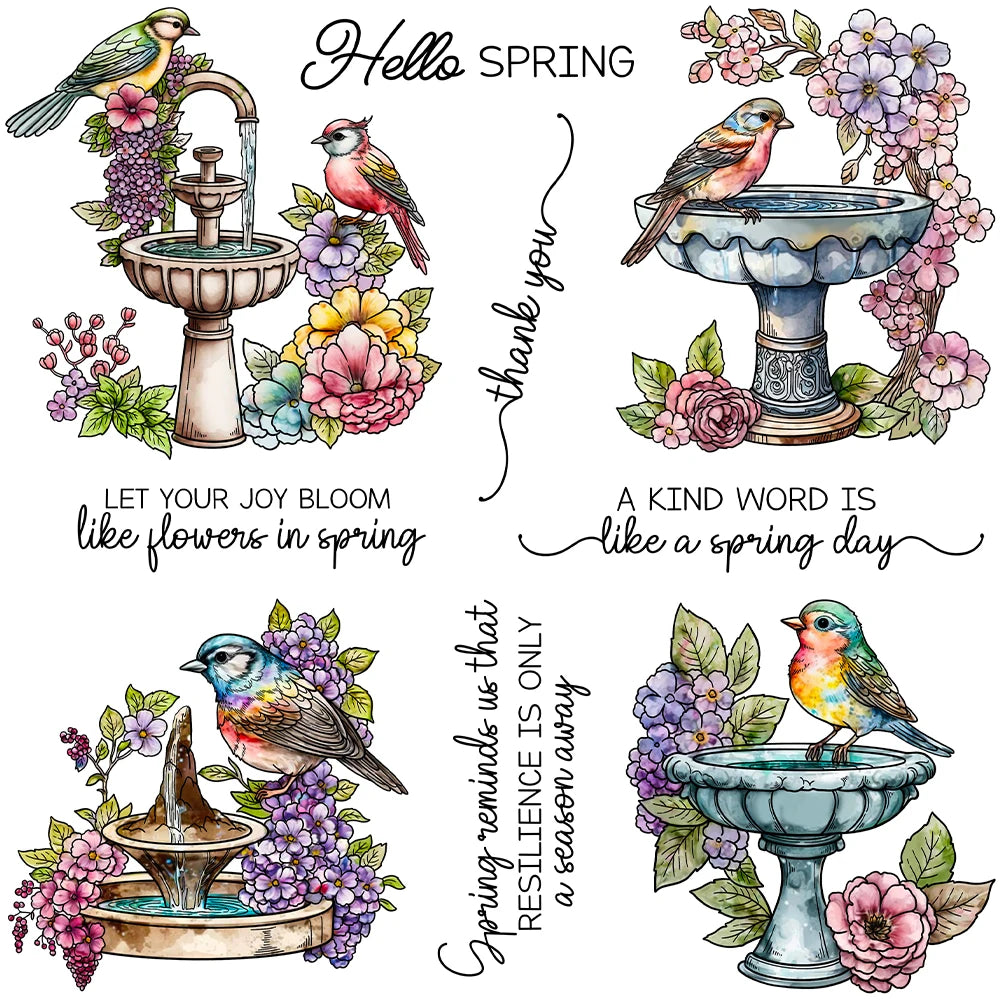 Let Your Joy Bloom Like Spring Transparent Stamps