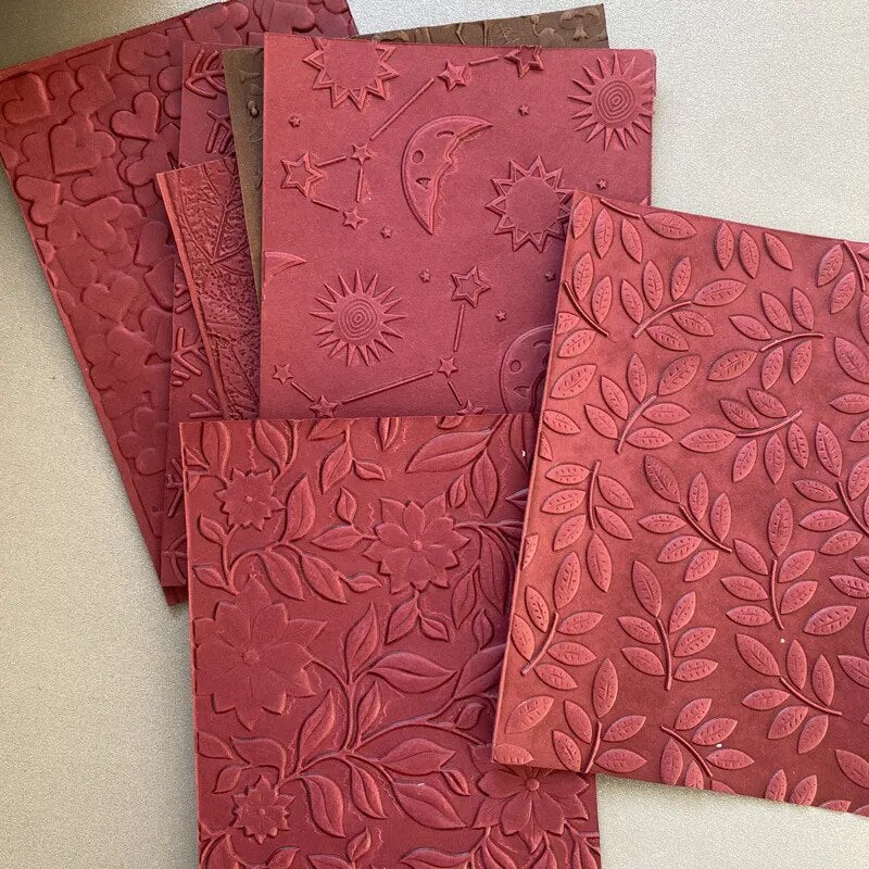 Beautiful Embossing Folders, Various Designs, 11 cm x 16 cm/4.33 in x 6.29 in