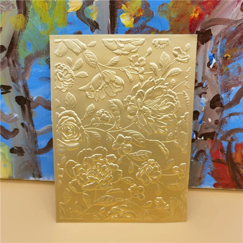 Stunning Floral 3D-Style Embossing Folder, 17.8 cm x 12.6 cm/7.00 in x 4.96 in