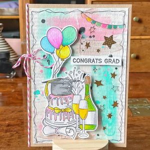 Lovely Celebrations For Graduation Season Transparent Stamps, Stamp/Cutting Die (please order items separately)