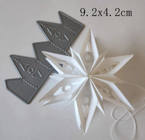 Beautiful and Versatile Christmas Star-Shaped Metal Cutting Dies, Various Designs, Size on Photos