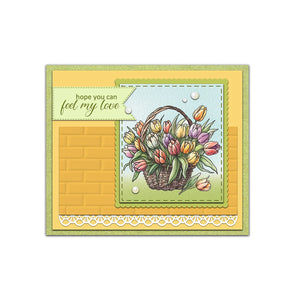 Beautiful Tulips for You Transparent Stamps, Dies, Stamp and Die Set (please order items separately)