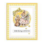 Beautiful Bunny Kisses and Lovely Spring Wishes Transparent Stamps