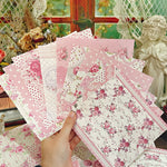 Pretty Vintage Patterned Paper, 14 cm x 14 cm, 30 Sheets