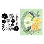 Gorgeous Blossoming Flowers Transparent Stamps, Dies, Stamp and Die Set (please order items separately)