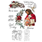 Beautiful Easter Blessings Transparent Stamps, Dies, Stamp and Die Set (please order items separately)