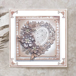 Gorgeous Lattice Heart Metal Cutting Die, Size on Photo