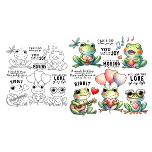 Delightful Froggies "You Make Me Jump For Joy" Transparent Stamps