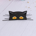 Scary Halloween Cat and Words Metal Cutting Die, Size on Photo