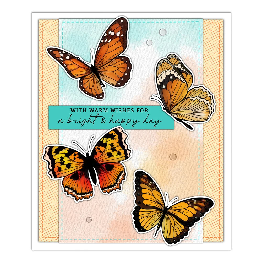 Magnificent and Versatile Butterflies Transparent Stamps